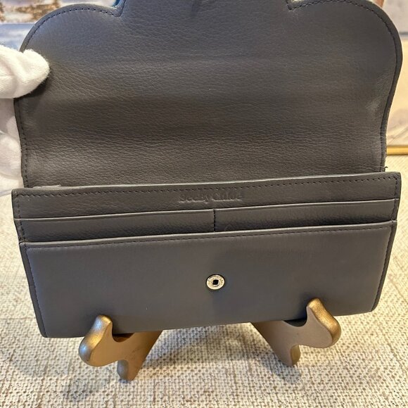 See by Chloe Grey Polina Continental Soft Leather Long Wallet - Picture 4 of 9